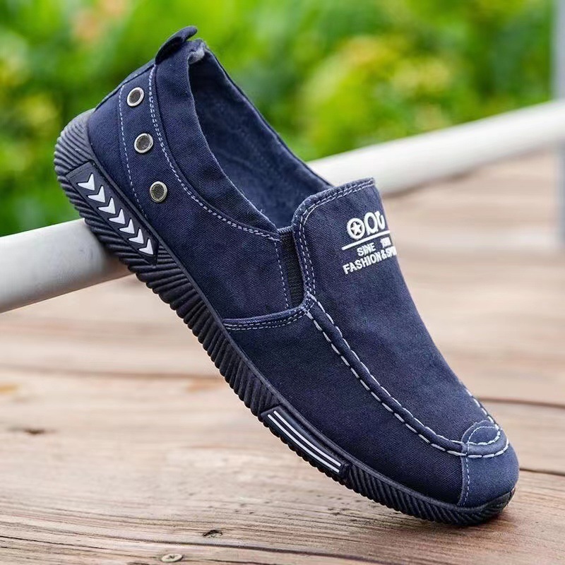 Sneaker Career - Luxe Designer Heren Canvas Schoenen Instapper
