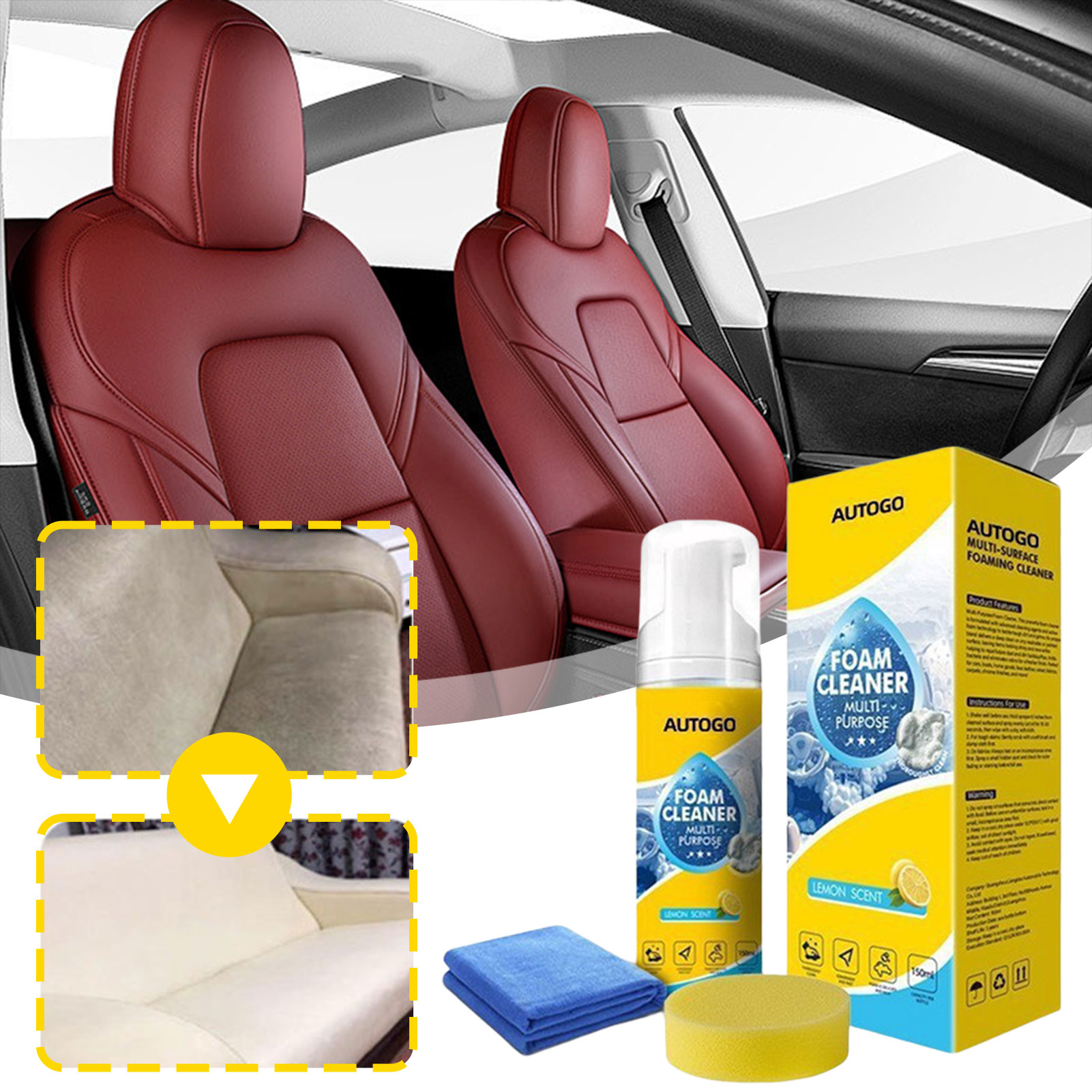 Care For Sneaker - Multifunctionele schuimreiniger voor auto-interieur Schuimreiniger met