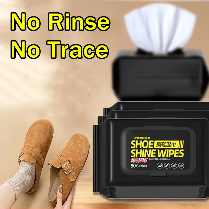 Sneaker Care White - Draagbare schoonmaakdoekjes zonder afspoelen, wegwerpbaar, krachtige