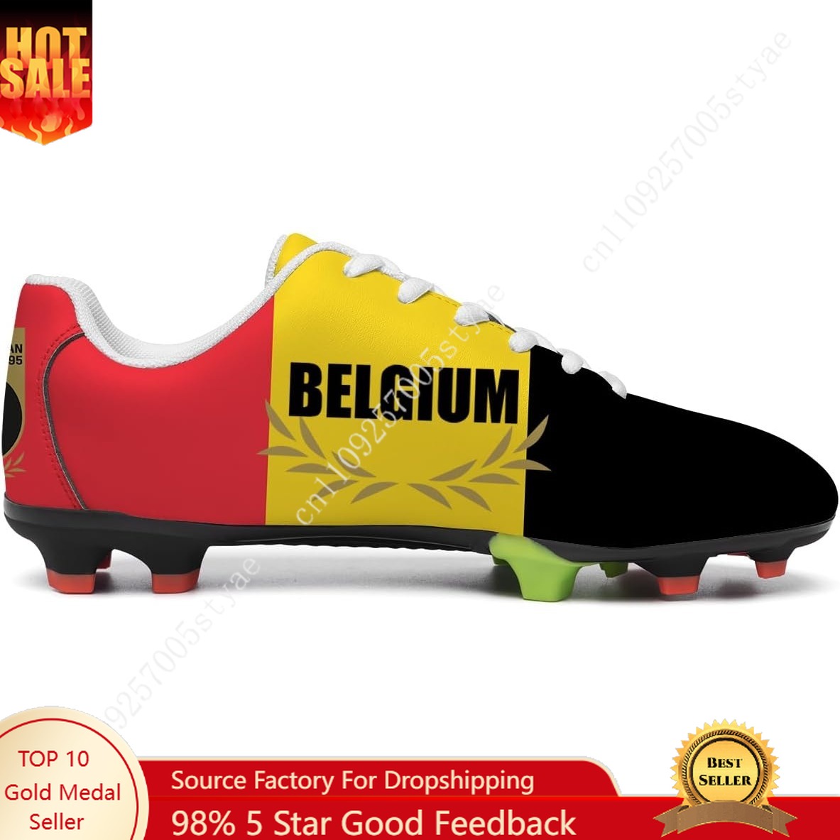 Sneaker Career - België Vlag Voetbalschoenen Heren Dames Voetbalschoen