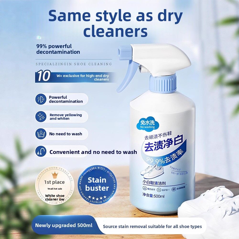 Sneaker Care White - 500ml witte schoenreiniger, geen reiniging nodig,