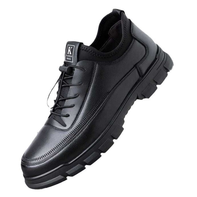 Heren zwart kunstleer warme fl - Sneaker Career recensie en prijs