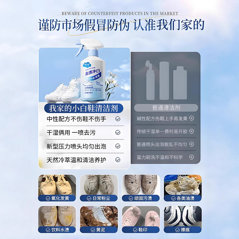 500ml witte schoenreiniger, ge - Sneaker Care White recensie en prijs